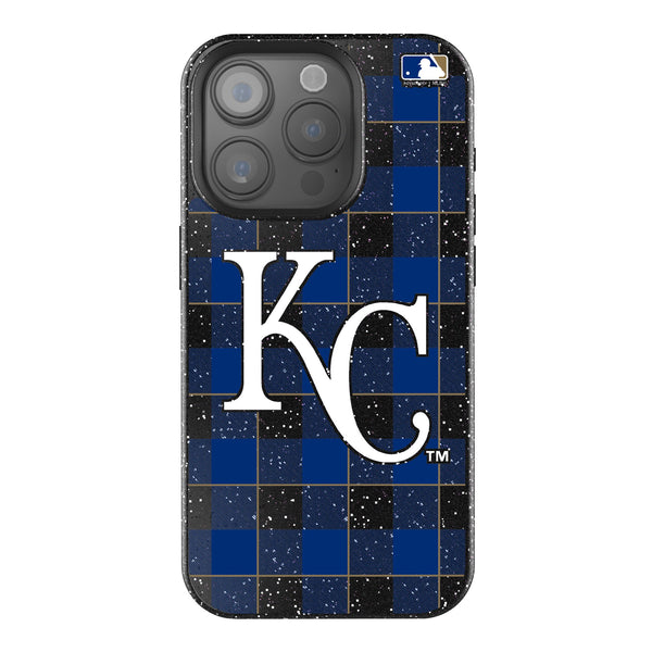 Kansas City Royals Plaid iPhone Bling Phone Case