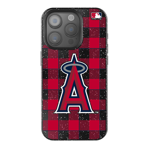 Los Angeles Angels Plaid iPhone Bling Phone Case