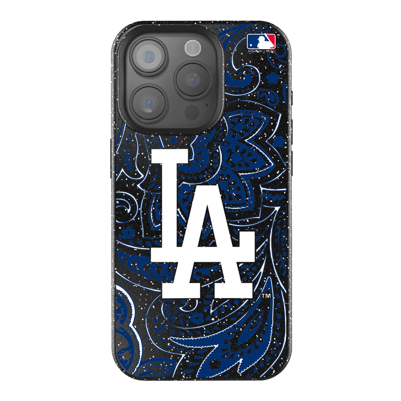 LA Dodgers Paisley iPhone Bling Phone Case