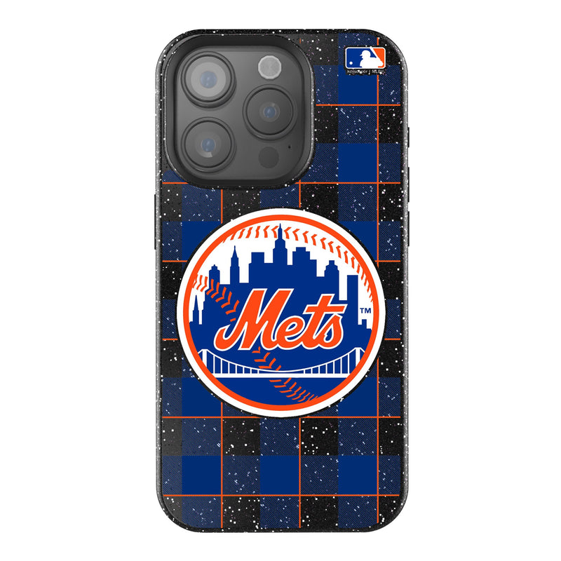 New York Mets Plaid iPhone Bling Phone Case