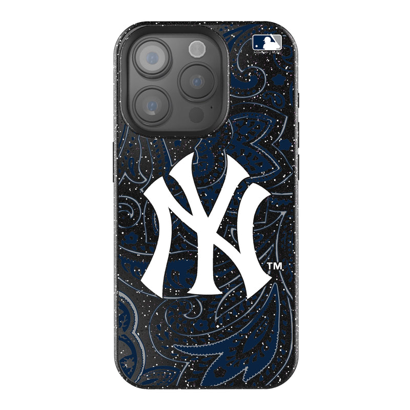 New York Yankees Paisley iPhone Bling Phone Case