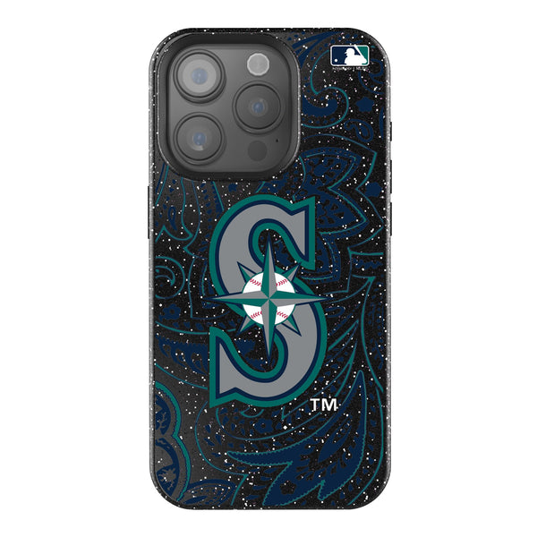 Seattle Mariners Paisley iPhone Bling Phone Case