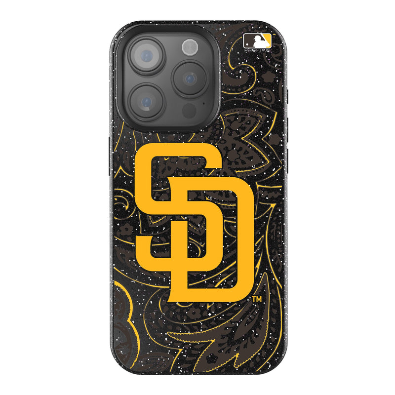 San Diego Padres Paisley iPhone Bling Phone Case