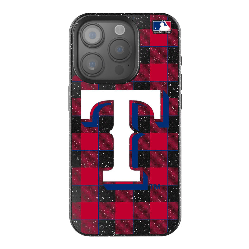 Texas Rangers Plaid iPhone Bling Phone Case