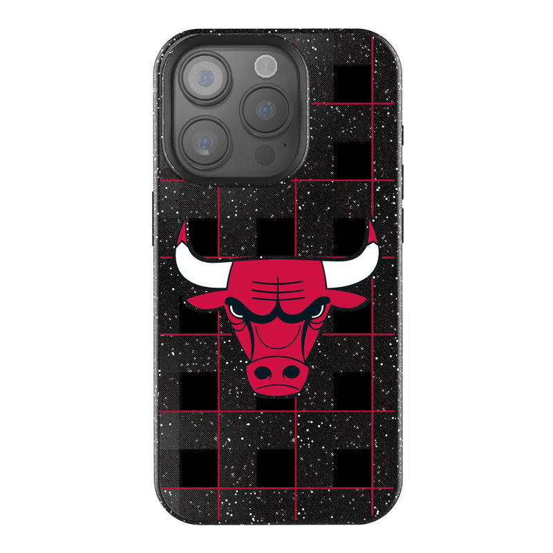 Chicago Bulls Plaid iPhone Bling Phone Case