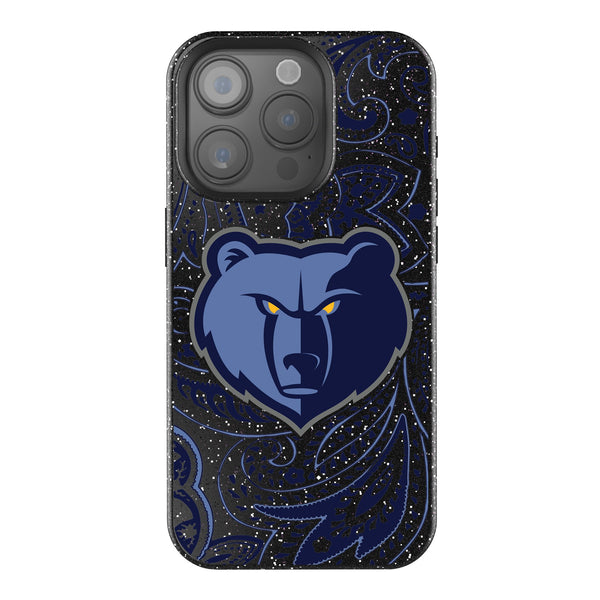 Memphis Grizzlies Paisley iPhone Bling Phone Case