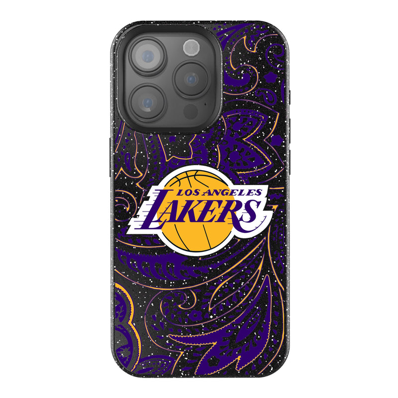 Los Angeles Lakers Paisley iPhone Bling Phone Case