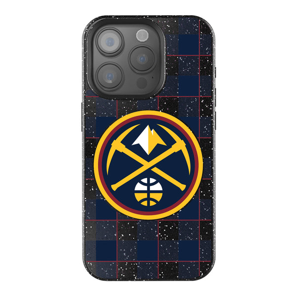 Denver Nuggets Plaid iPhone Bling Phone Case