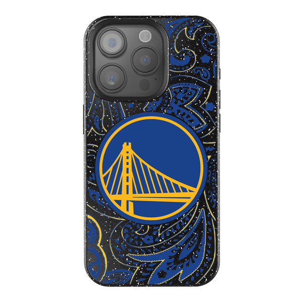 Golden State Warriors Paisley iPhone Bling Phone Case