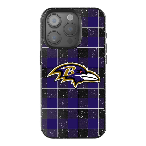 Baltimore Ravens Plaid iPhone Bling Phone Case