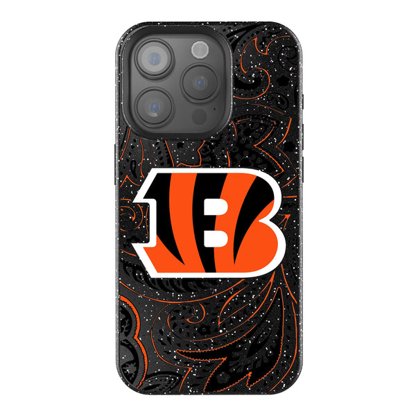 Cincinnati Bengals Paisley iPhone Bling Phone Case