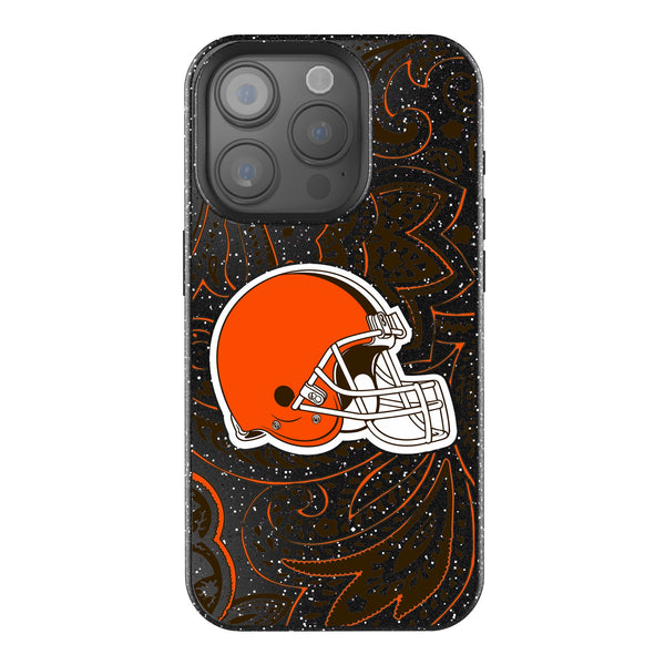 Cleveland Browns Paisley iPhone Bling Phone Case