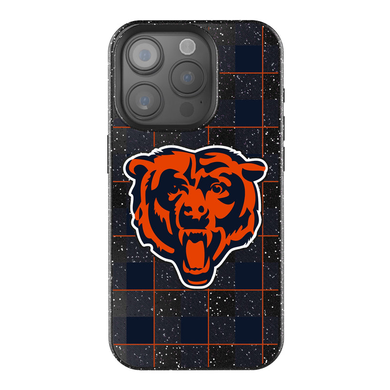 Chicago Bears Plaid iPhone Bling Phone Case