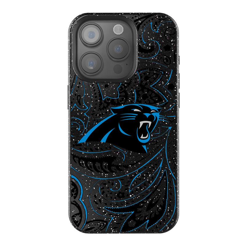 Carolina Panthers Paisley iPhone Bling Phone Case