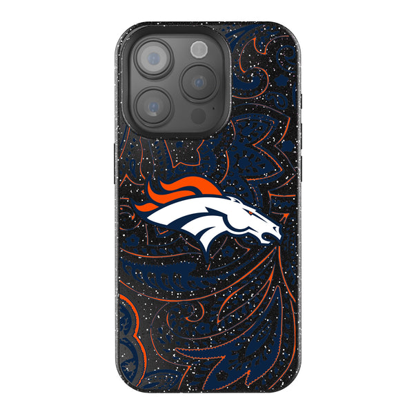 Denver Broncos Paisley iPhone Bling Phone Case