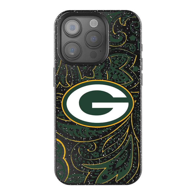 Green Bay Packers Paisley iPhone Bling Phone Case