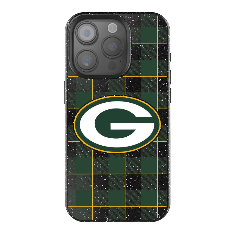 Green Bay Packers Plaid iPhone Bling Phone Case