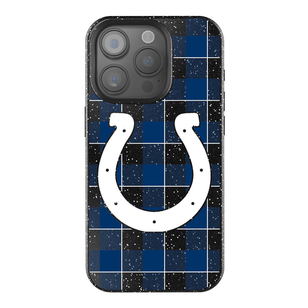 Indianapolis Colts Plaid iPhone Bling Phone Case