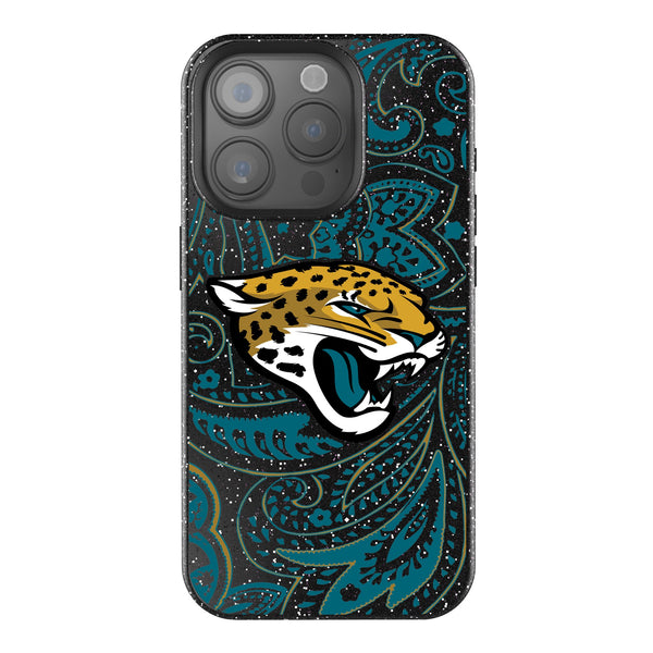 Jacksonville Jaguars Paisley iPhone Bling Phone Case