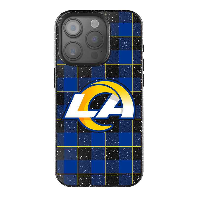 Los Angeles Rams Plaid iPhone Bling Phone Case