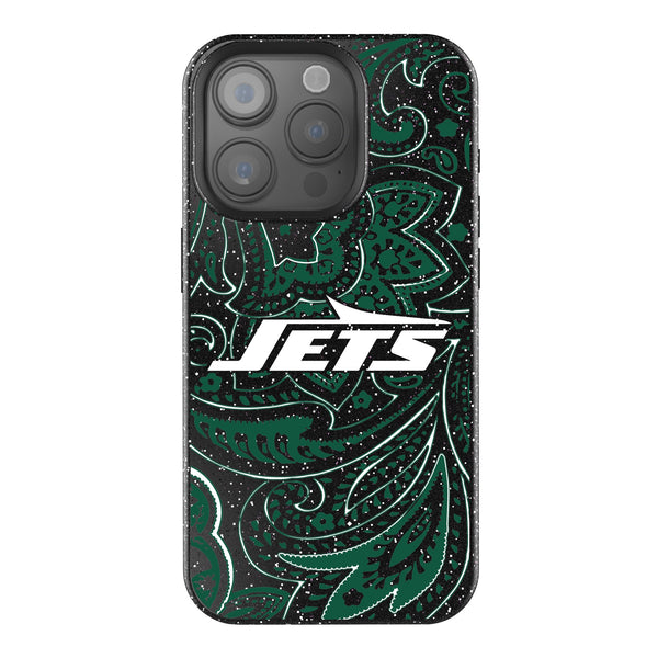 New York Jets Paisley iPhone Bling Phone Case