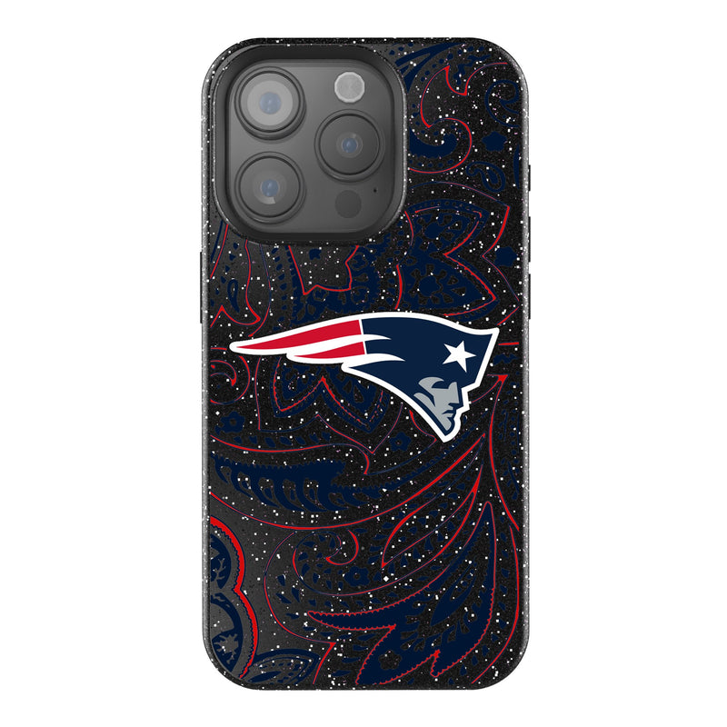 New England Patriots Paisley iPhone Bling Phone Case