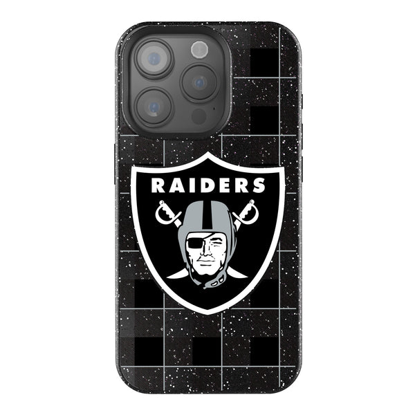 Las Vegas Raiders Plaid iPhone Bling Phone Case