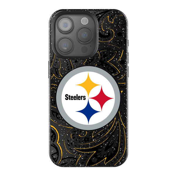 Pittsburgh Steelers Paisley iPhone Bling Phone Case