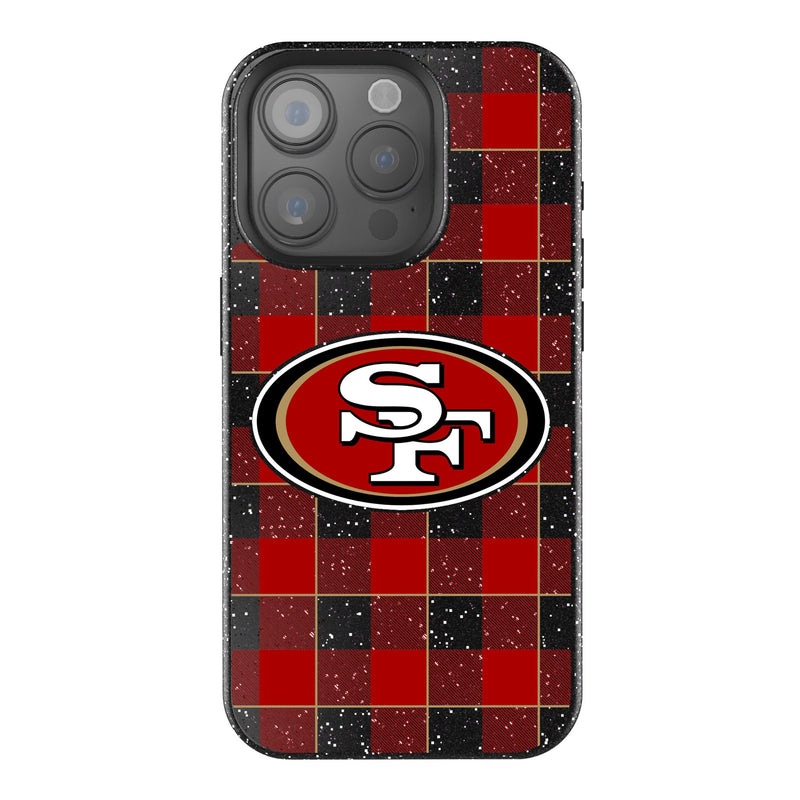 San Francisco 49ers Plaid iPhone Bling Phone Case