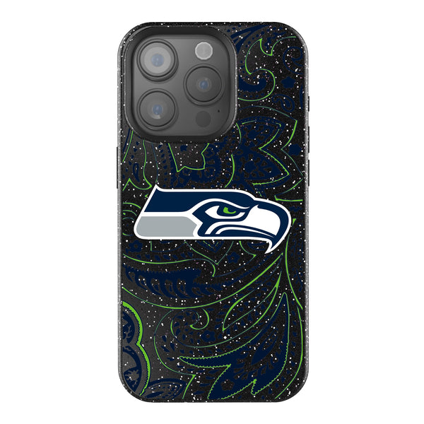 Seattle Seahawks Paisley iPhone Bling Phone Case