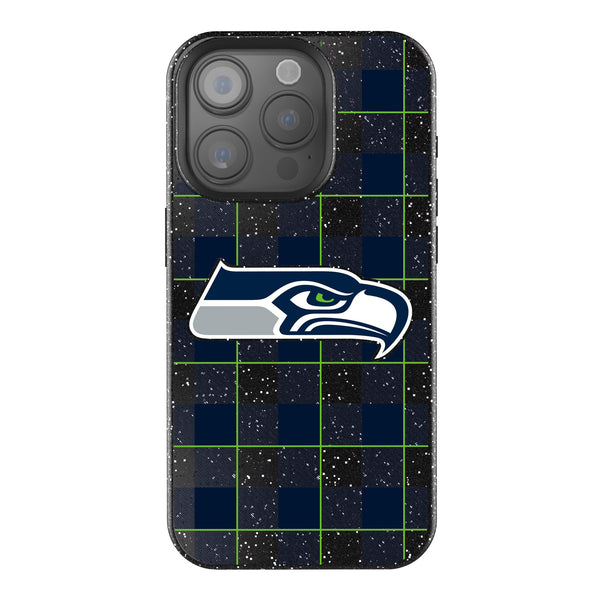 Seattle Seahawks Plaid iPhone Bling Phone Case