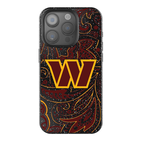 Washington Commanders Paisley iPhone Bling Phone Case