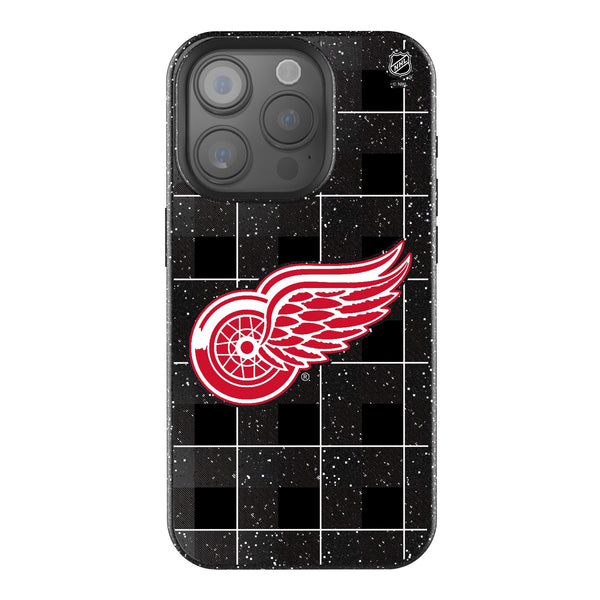 Detroit Red Wings Plaid iPhone Bling Phone Case