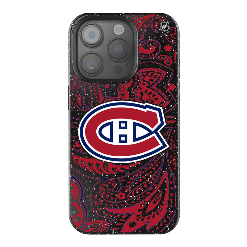 Montreal Canadiens Paisley iPhone Bling Phone Case