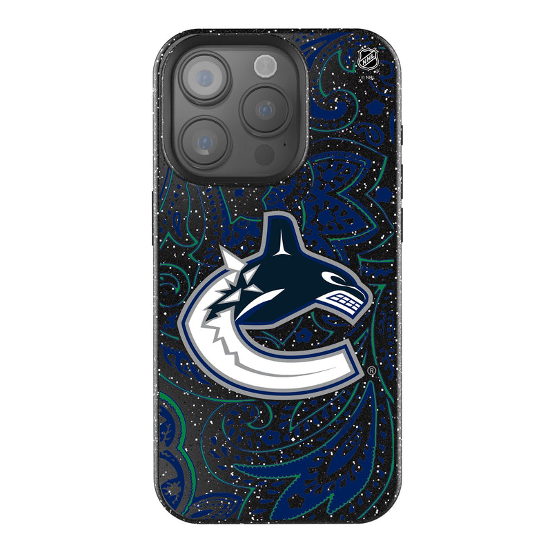 Vancouver Canucks Paisley iPhone Bling Phone Case