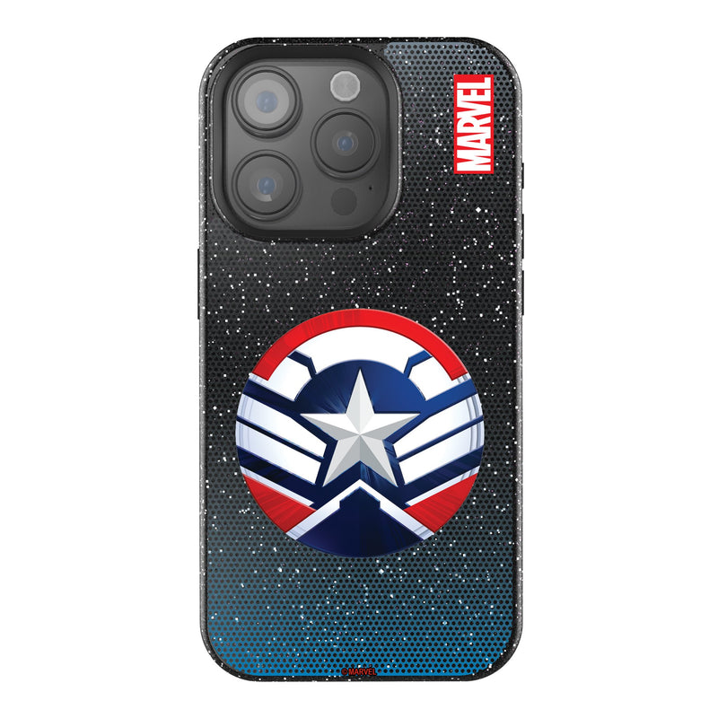 Marvel Avengers Sam Wilson Captain America Grid iPhone Bling Phone Case