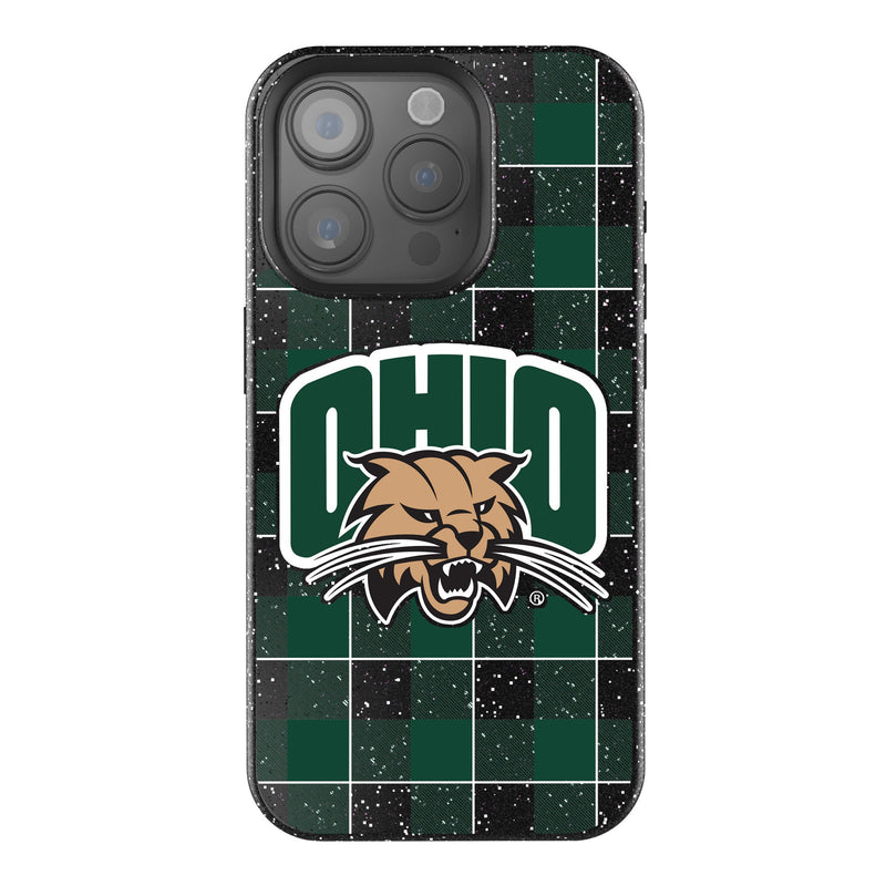 Ohio University Bobcats Plaid iPhone Bling Phone Case