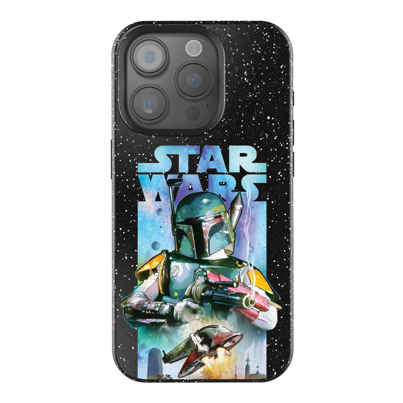 Star Wars Boba Fett Portrait Collage iPhone Bling Phone Case