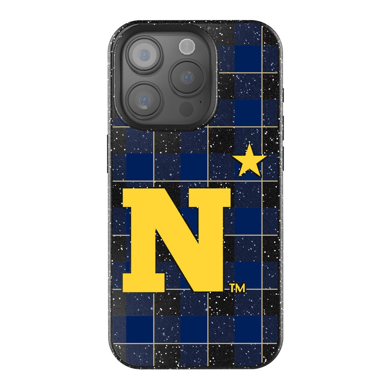 United State Naval Academy Midshipmen Plaid iPhone Bling Phone Case