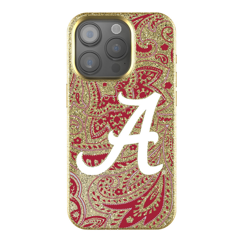 University of Alabama Crimson Tide Script A Paisley iPhone Bling Phone Case