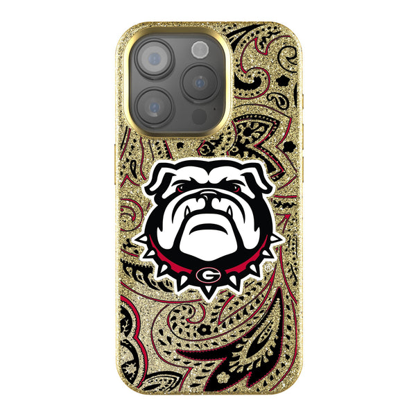 University of Georgia Bulldogs Uga Paisley iPhone Bling Phone Case