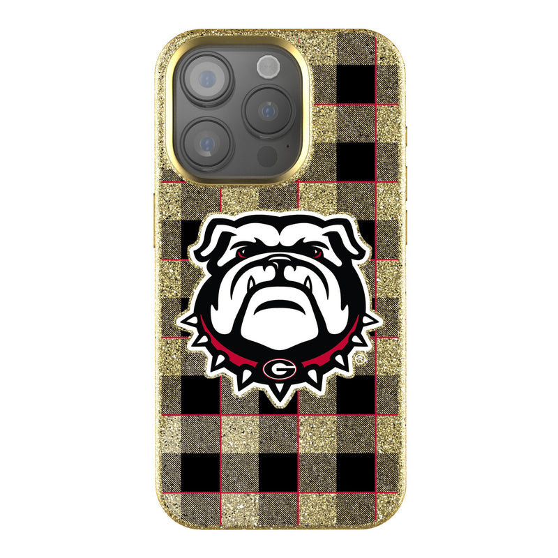 University of Georgia Bulldogs Uga Plaid iPhone Bling Phone Case