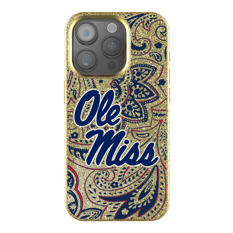 University of Mississippi Rebels Paisley iPhone Bling Phone Case