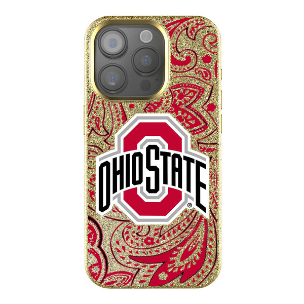 Ohio State University Buckeyes Paisley iPhone Bling Phone Case