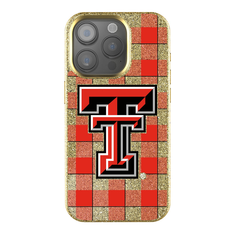 Texas Tech Red Raiders Plaid iPhone Bling Phone Case