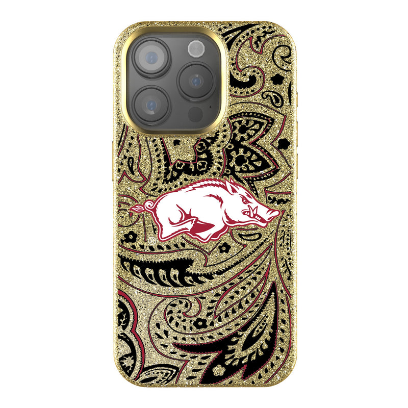 University of Arkansas Fayetteville Razorbacks Paisley iPhone Bling Phone Case