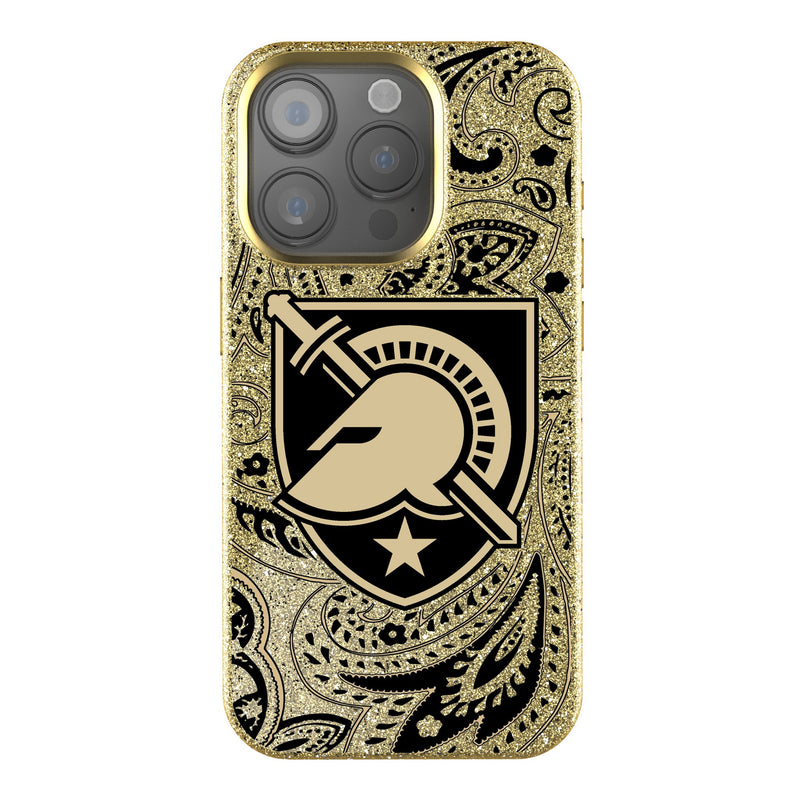 United States Military Academy Black Knights Paisley iPhone Bling Phone Case