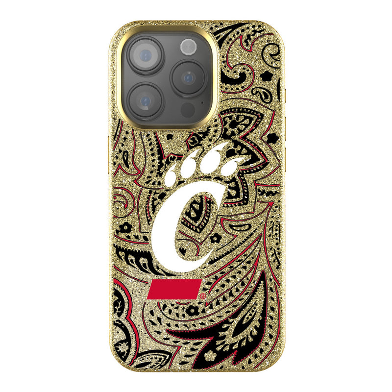 University of Cincinnati Bearcats Paisley iPhone Bling Phone Case