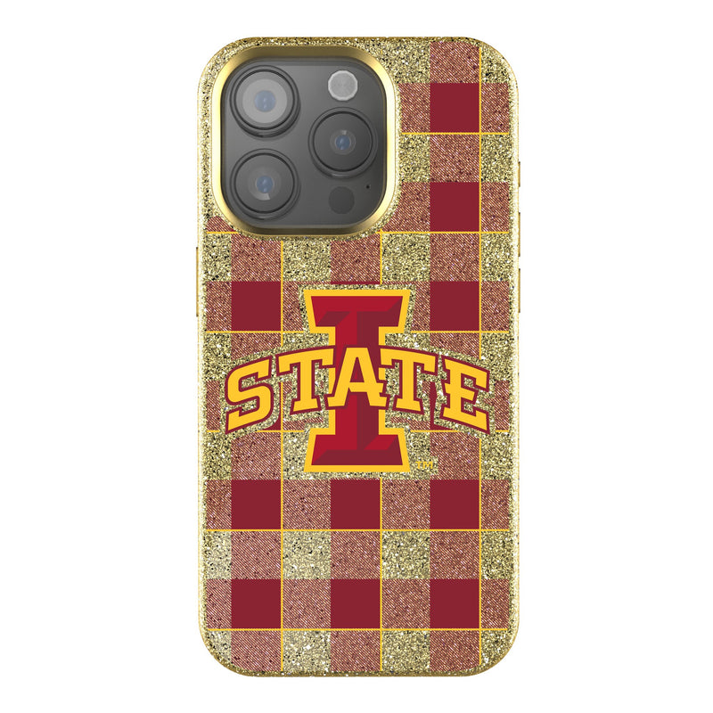 Iowa State University Cyclones Plaid iPhone Bling Phone Case