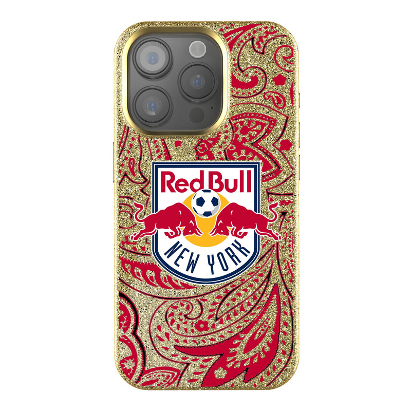 New York Red Bulls  Paisley iPhone Bling Phone Case